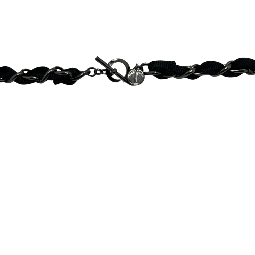 1377 Talbots Multistrand Necklace Black - Picture 3 of 3